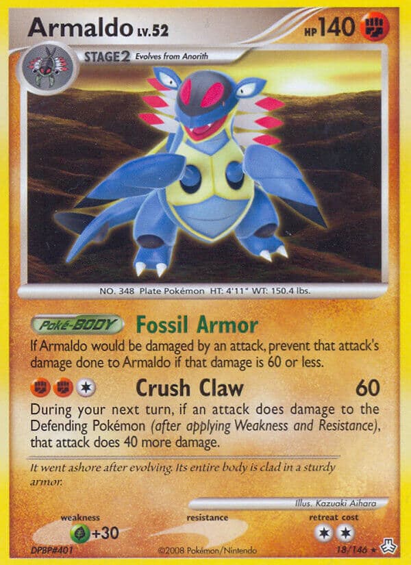 Armaldo — Legends Awakened Pokémon card