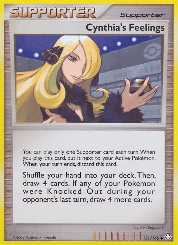 Cynthias Feelings — Legends Awakened Pokémon card
