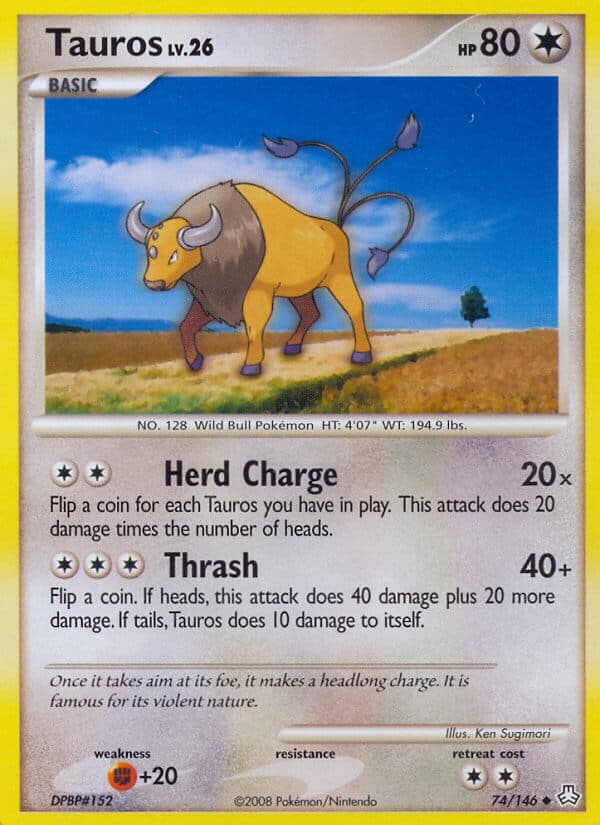 Tauros — Legends Awakened Pokémon card
