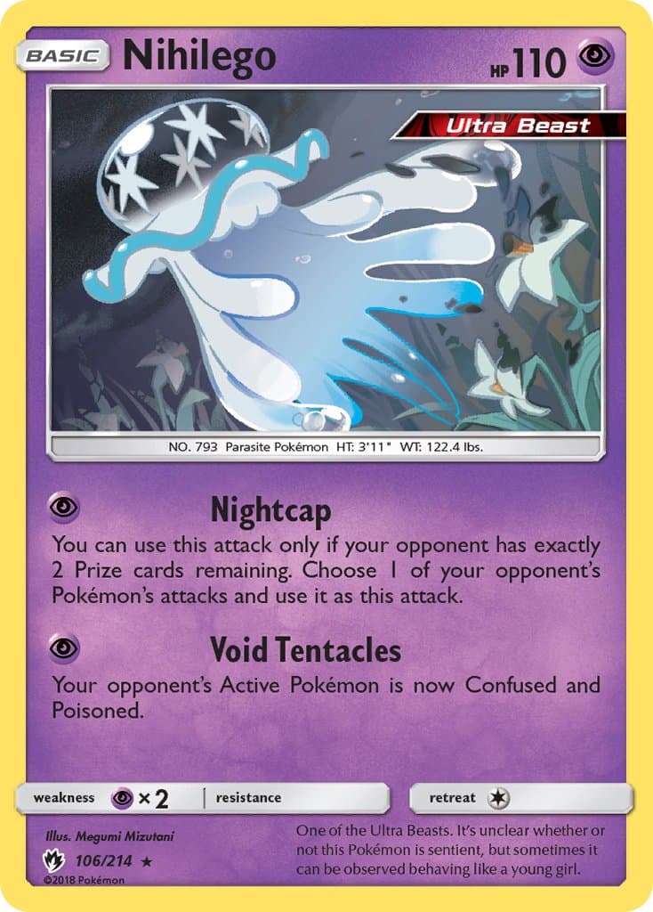 Nihilego — Lost Thunder Pokémon card