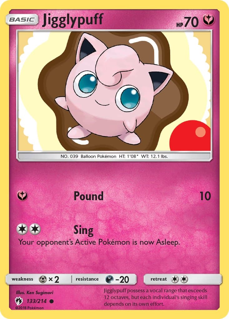 Jigglypuff — Lost Thunder Pokémon card