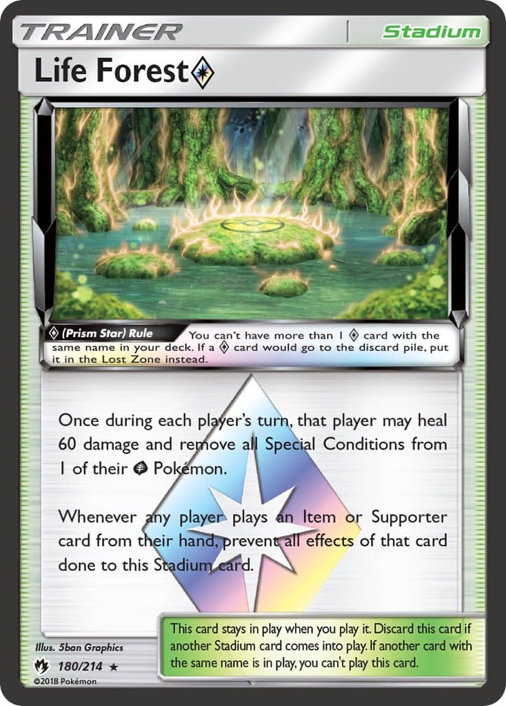 Life Forest — Lost Thunder Pokémon card
