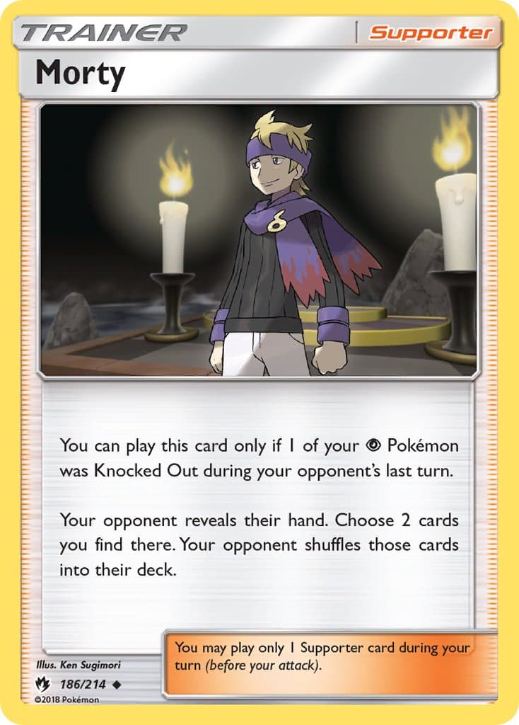 Morty — Lost Thunder Pokémon card