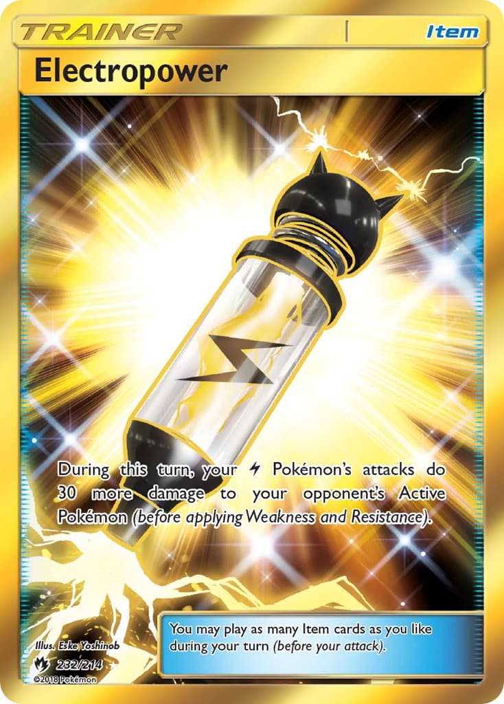 Electropower — Lost Thunder Pokémon card