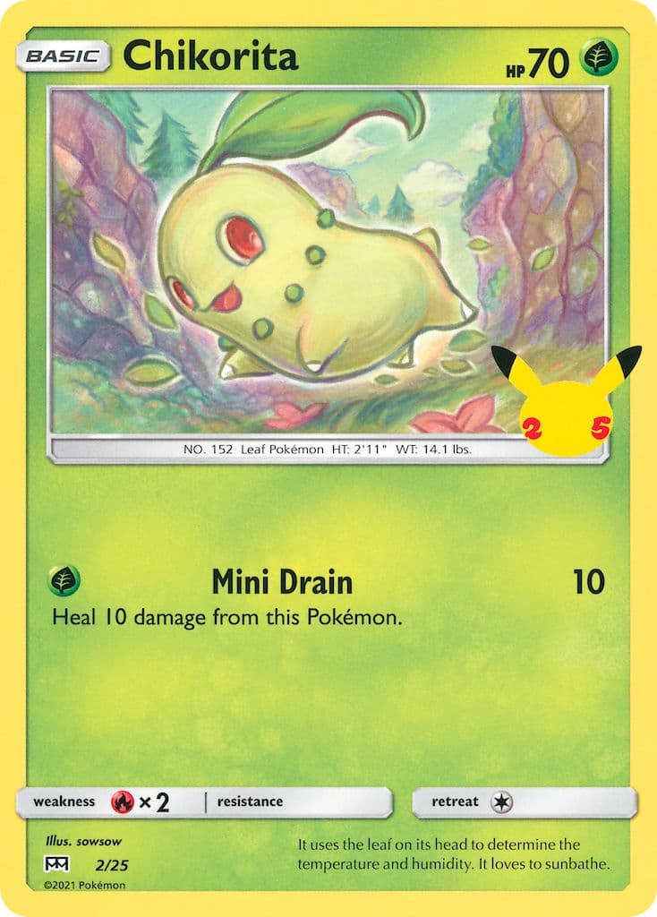 Chikorita — Mcdonalds Collection 2021 Pokémon card