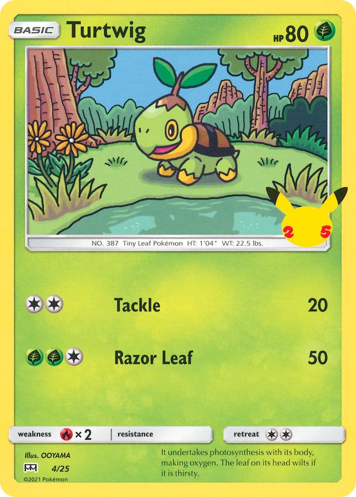 Turtwig — Mcdonalds Collection 2021 Pokémon card