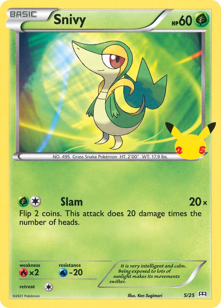 Snivy — Mcdonalds Collection 2021 Pokémon card
