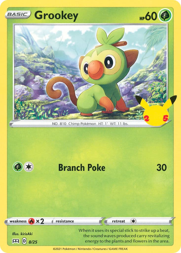 Grookey — Mcdonalds Collection 2021 Pokémon card