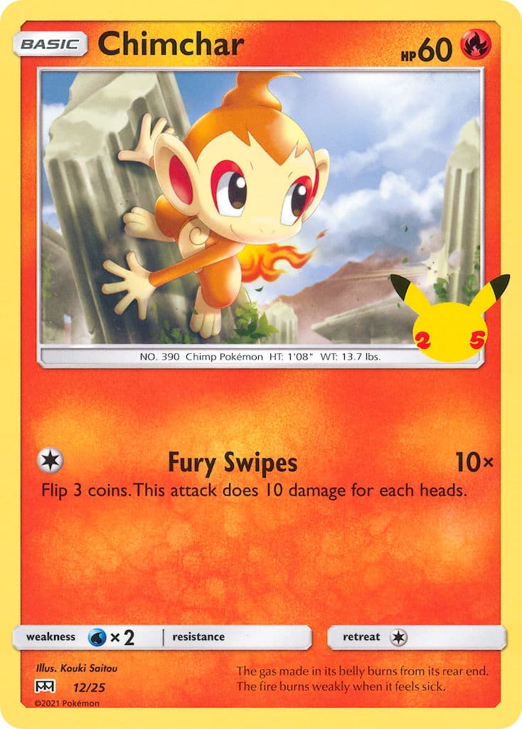 Chimchar — Mcdonalds Collection 2021 Pokémon card