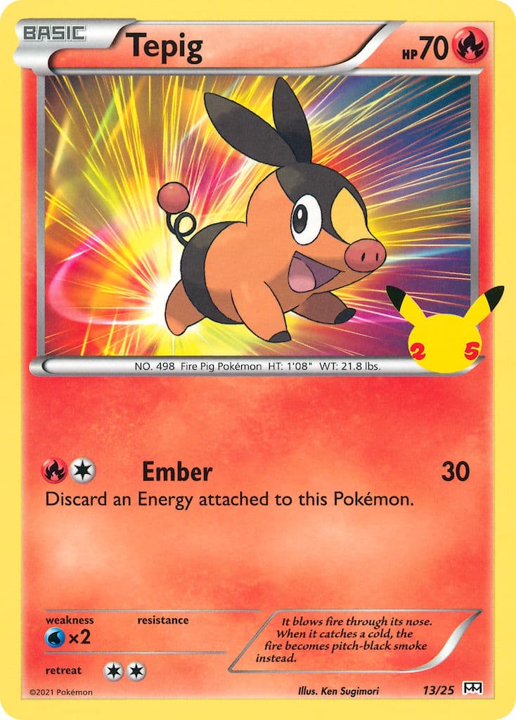 Tepig — Mcdonalds Collection 2021 Pokémon card