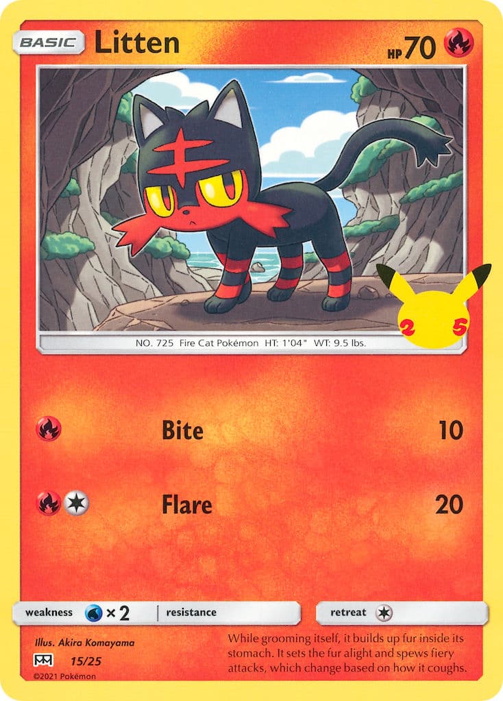 Litten — Mcdonalds Collection 2021 Pokémon card