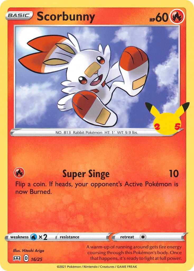 Scorbunny — Mcdonalds Collection 2021 Pokémon card