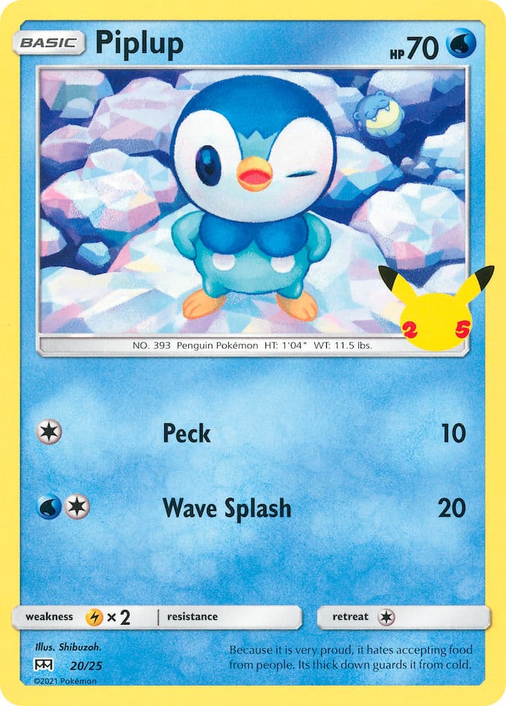 Piplup — Mcdonalds Collection 2021 Pokémon card