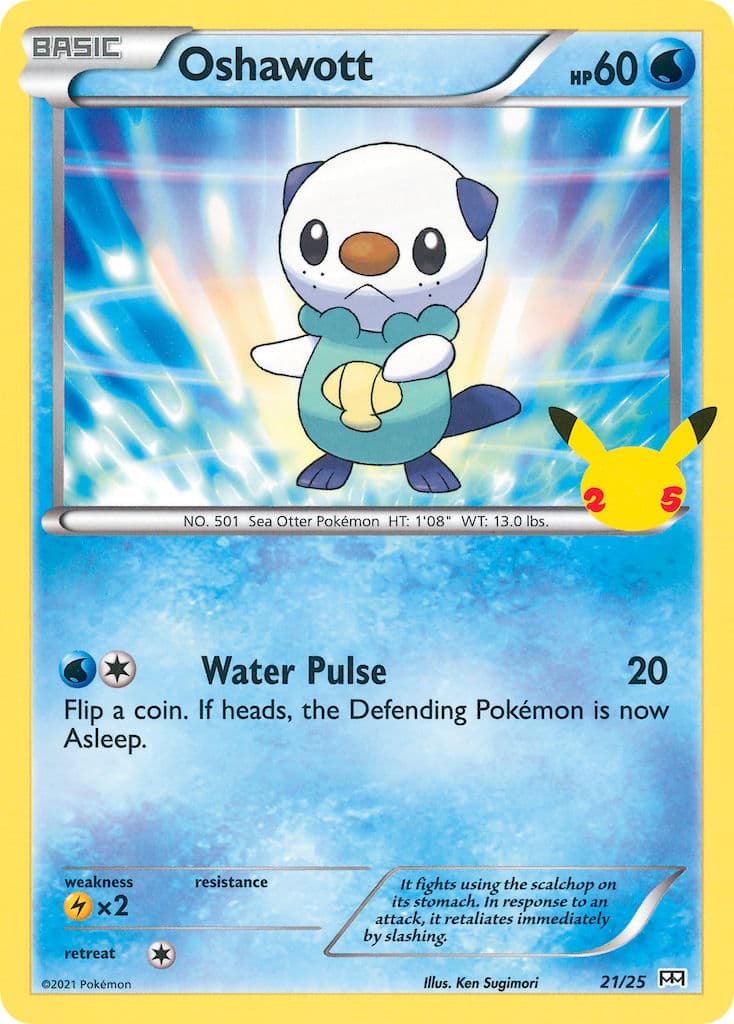 Oshawott — Mcdonalds Collection 2021 Pokémon card
