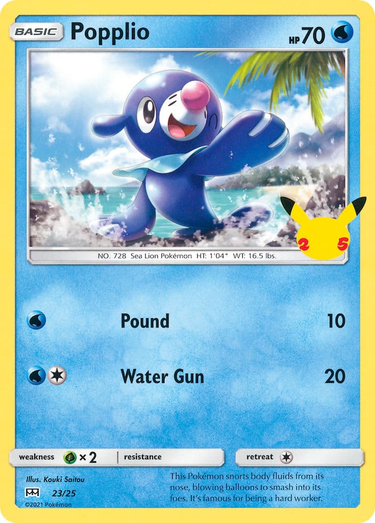 Popplio — Mcdonalds Collection 2021 Pokémon card