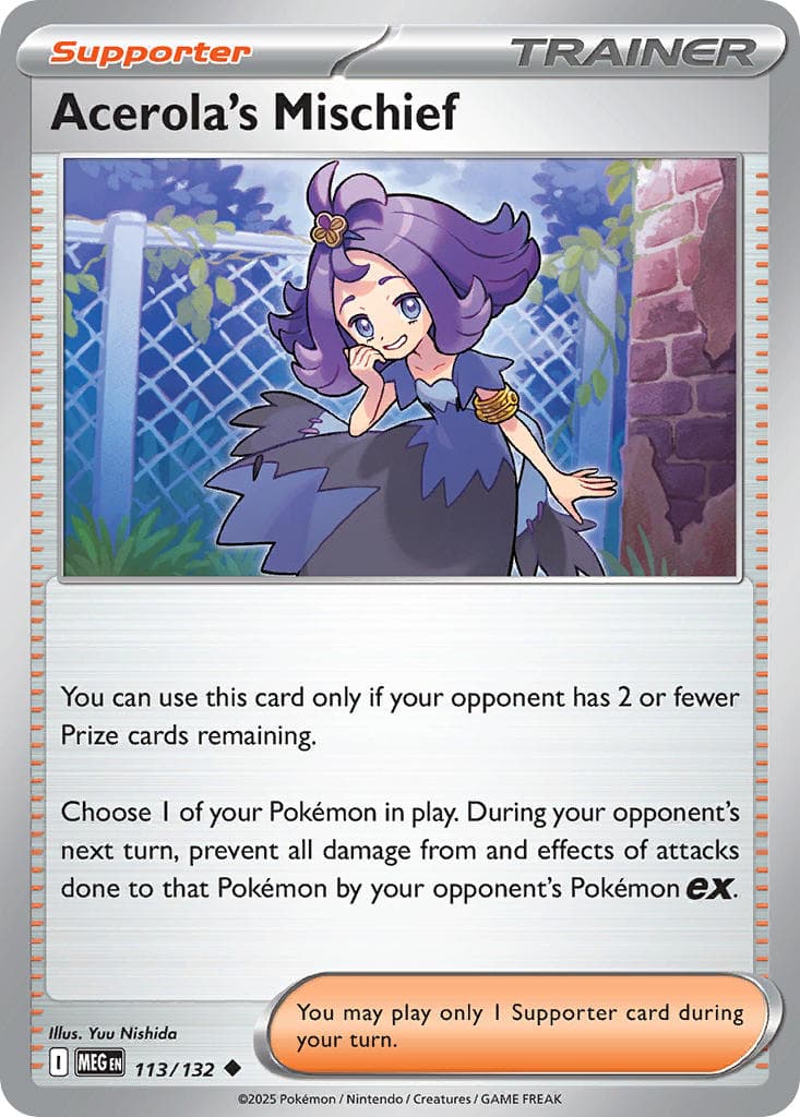 Card 113 — Mega Evolution Pokémon card