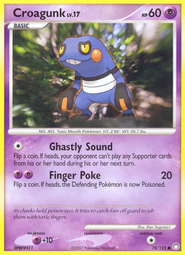 Croagunk — Mysterious Treasures Pokémon card