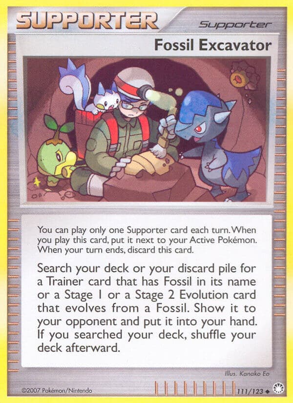 Fossil Excavator — Mysterious Treasures Pokémon card