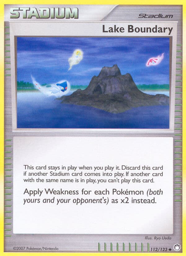 Lake Boundary — Mysterious Treasures Pokémon card