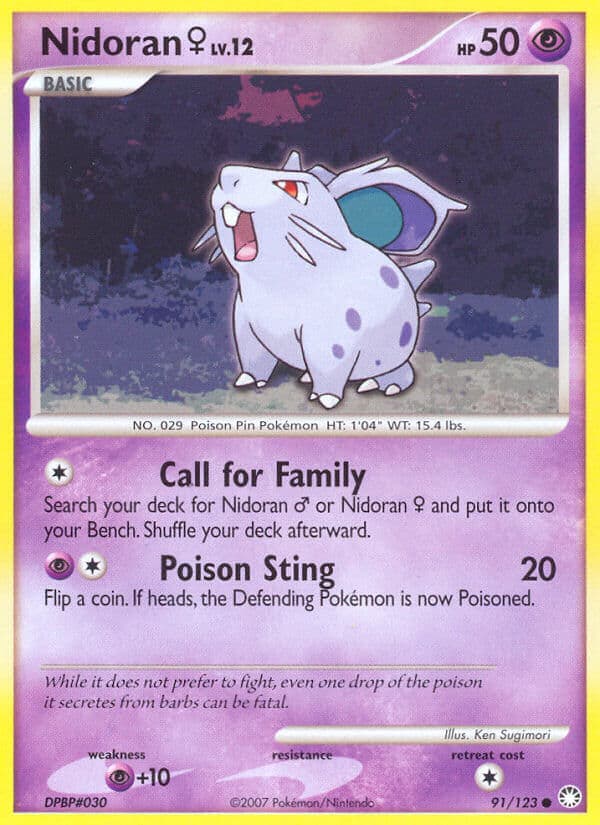 Nidoran Male — Mysterious Treasures Pokémon card