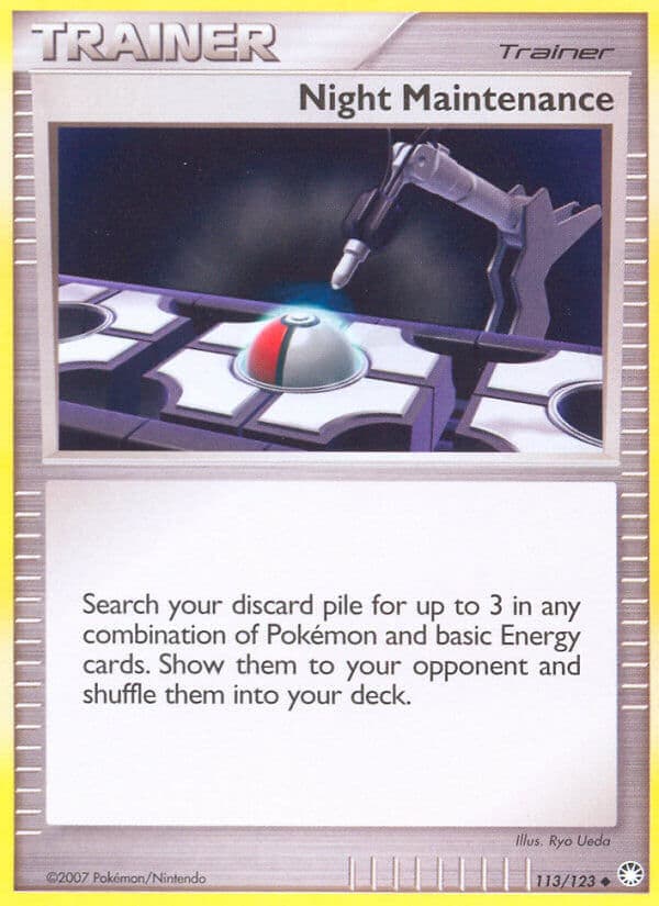 Night Maintenance — Mysterious Treasures Pokémon card