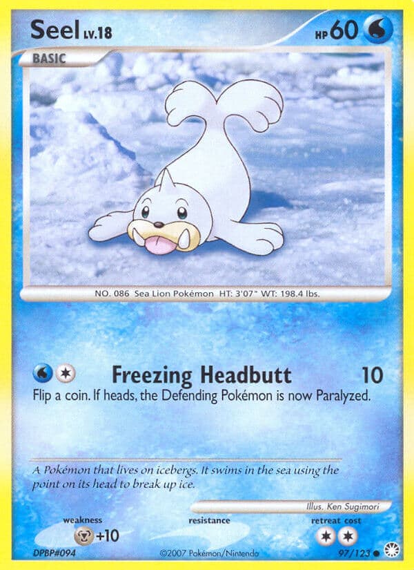 Seel — Mysterious Treasures Pokémon card
