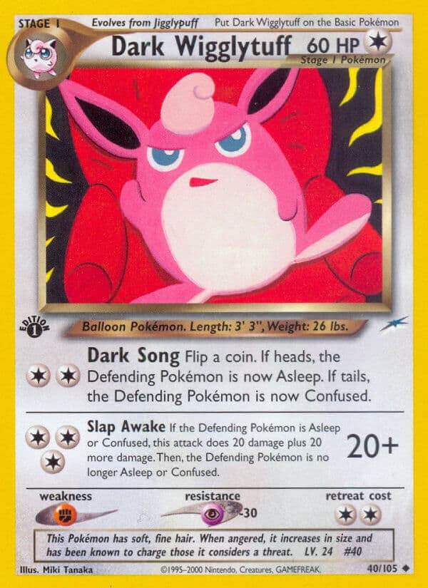 Dark Wigglytuff — Neo Destiny Pokémon card