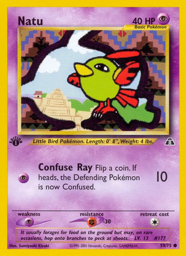 Natu — Neo Discovery Pokémon card