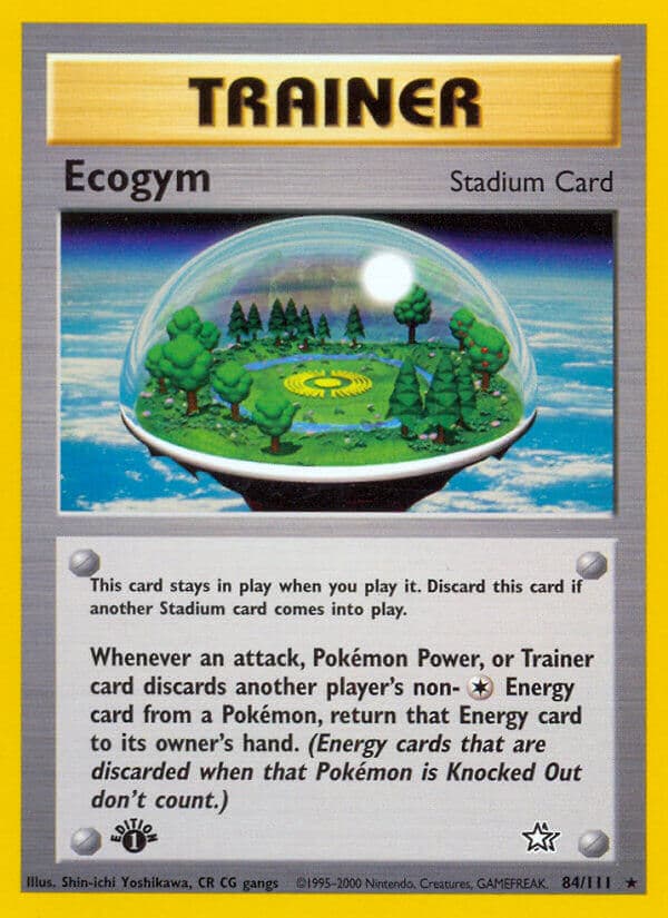 Ecogym — Neo Genesis Pokémon card