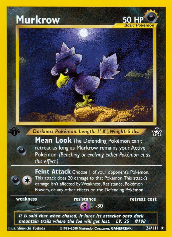Murkrow — Neo Genesis Pokémon card