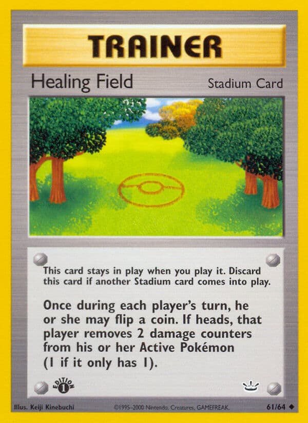 Healing Field — Neo Revelation Pokémon card