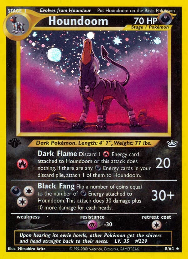Houndoom — Neo Revelation Pokémon card