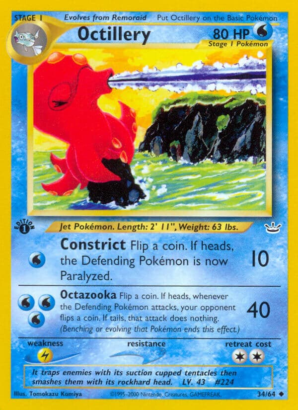 Octillery — Neo Revelation Pokémon card