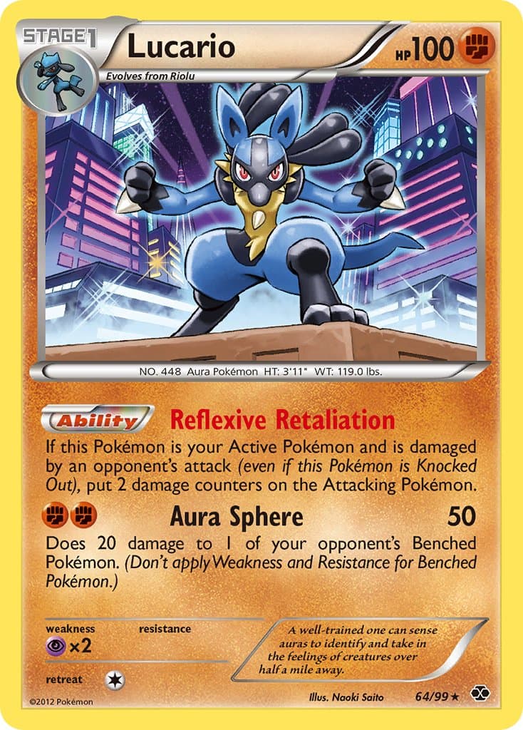 Lucario — Next Destinies Pokémon card