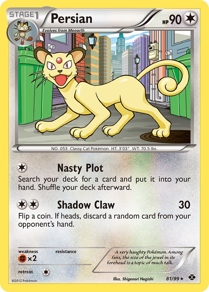 Persian — Next Destinies Pokémon card