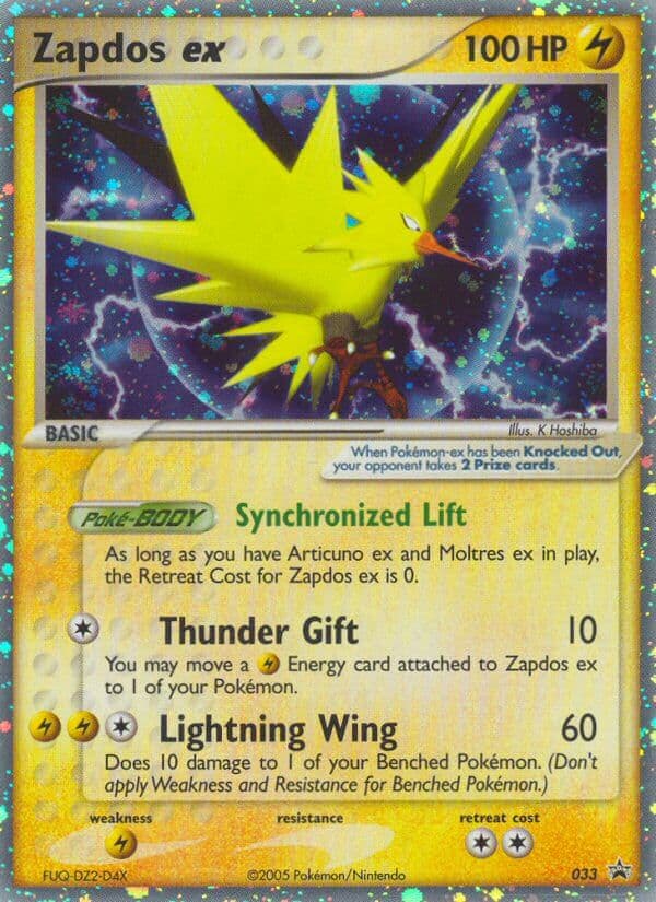 Zapdos Ex — Nintendo Black Star Promos