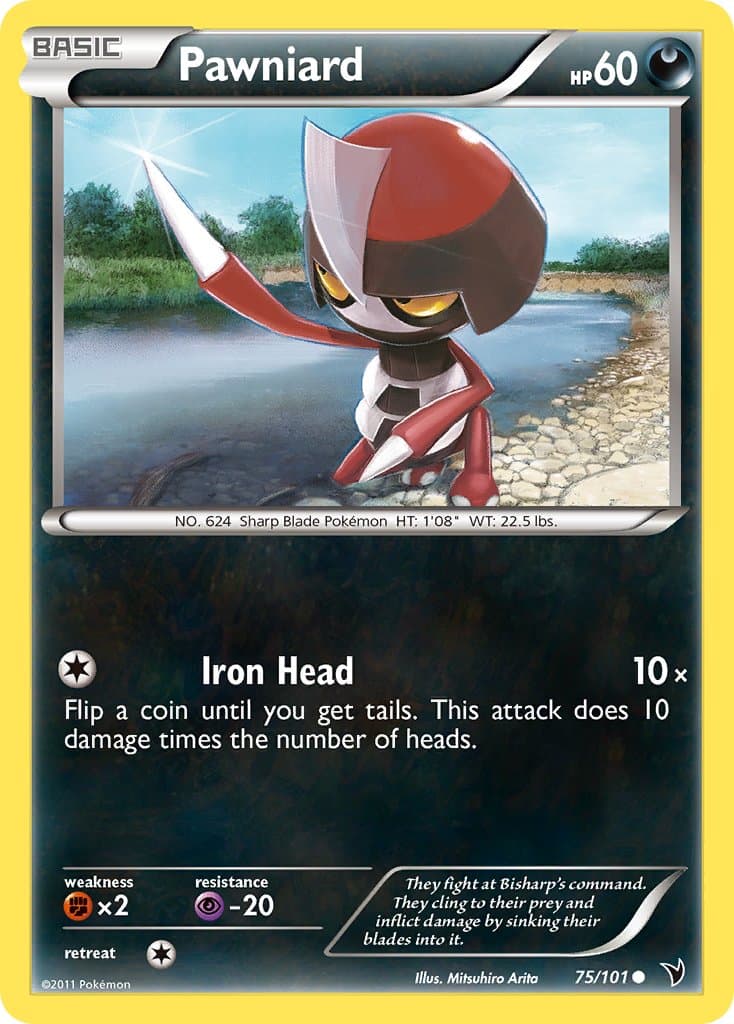 Pawniard — Noble Victories Pokémon card