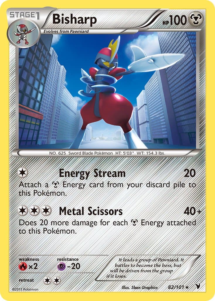 Bisharp — Noble Victories Pokémon card