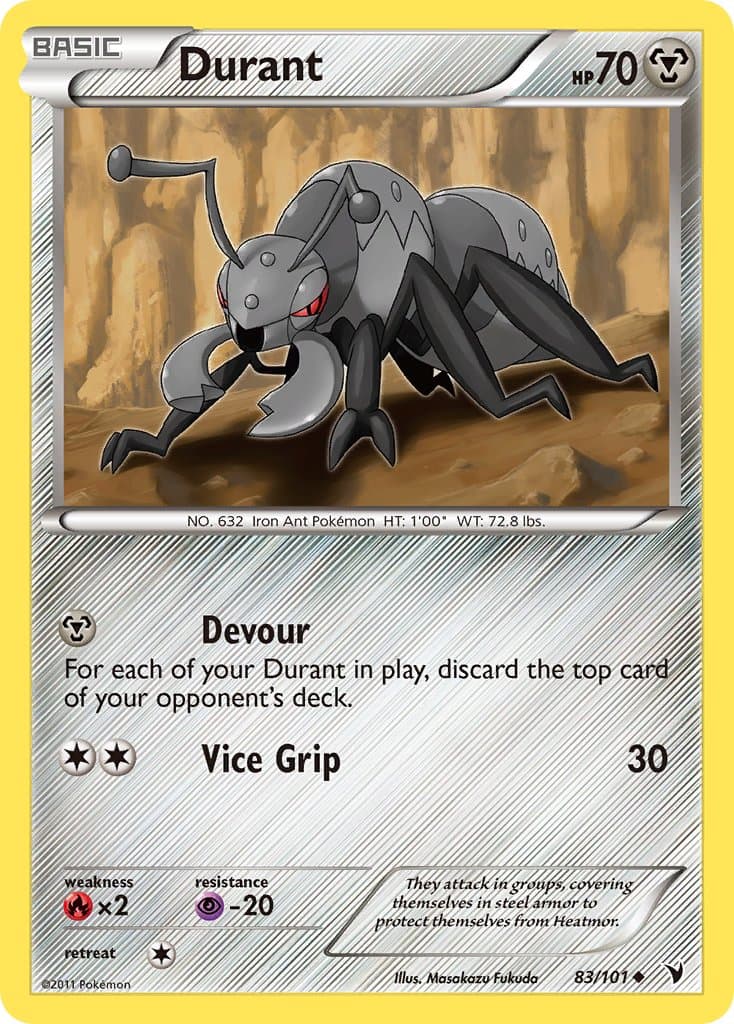 Durant — Noble Victories Pokémon card