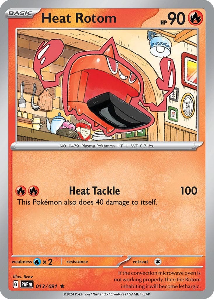 Heat Rotom — Paldean Fates Pokémon card