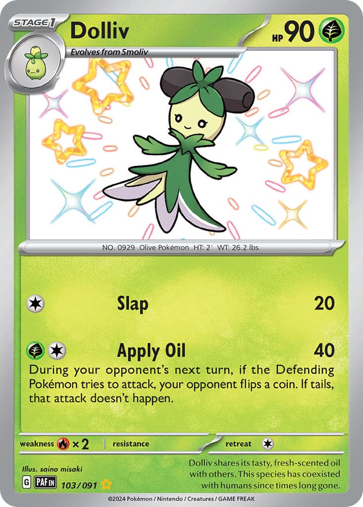 Dolliv — Paldean Fates Pokémon card