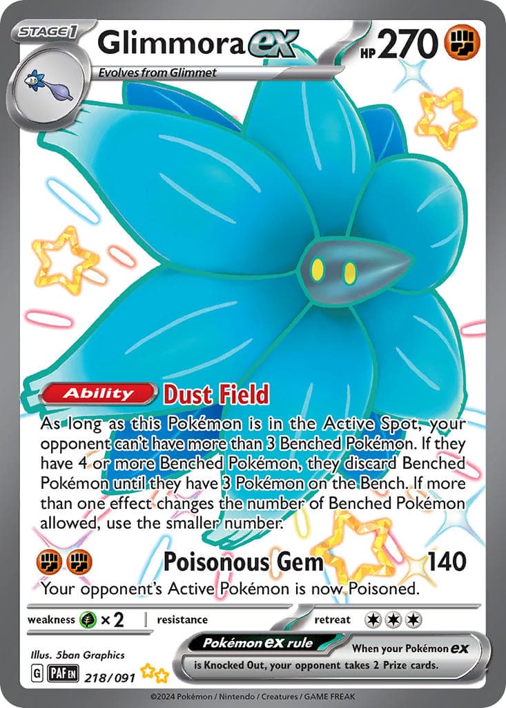 Glimmora ex — Paldean Fates Pokémon card