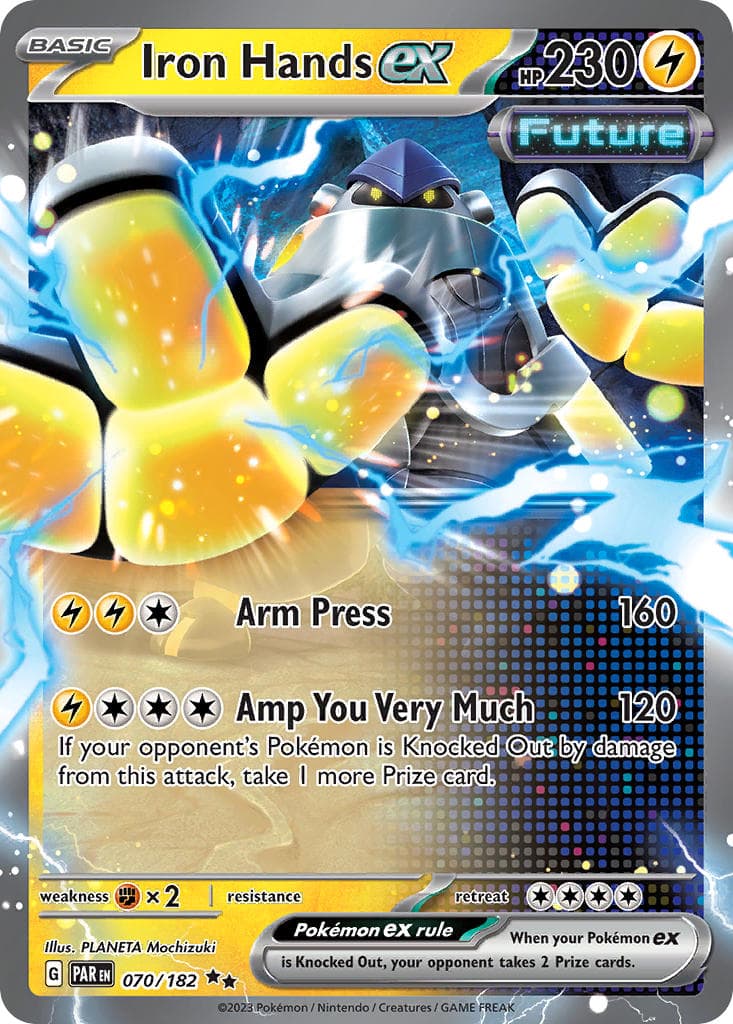 Iron Hands ex — Paradox Rift Pokémon card