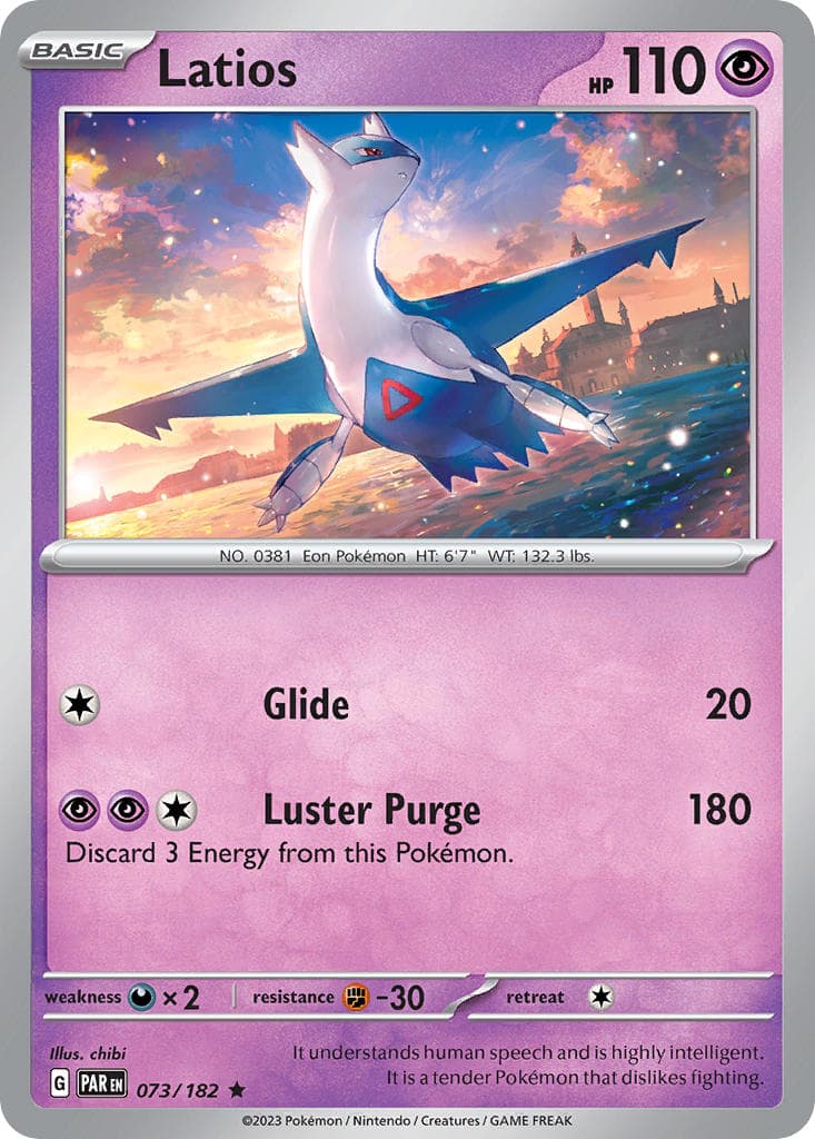 Latios — Paradox Rift Pokémon card