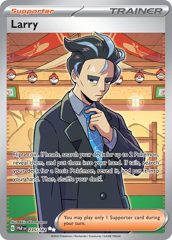 Larry — Paradox Rift Pokémon card