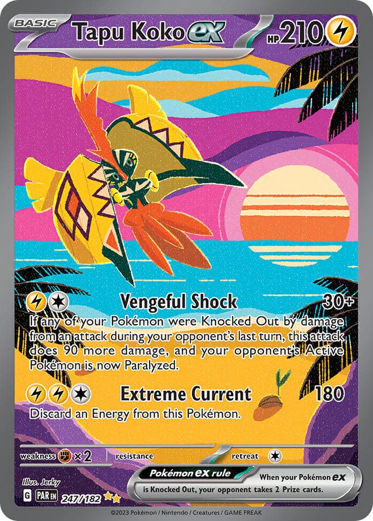 Tapu Koko ex — Paradox Rift Pokémon card