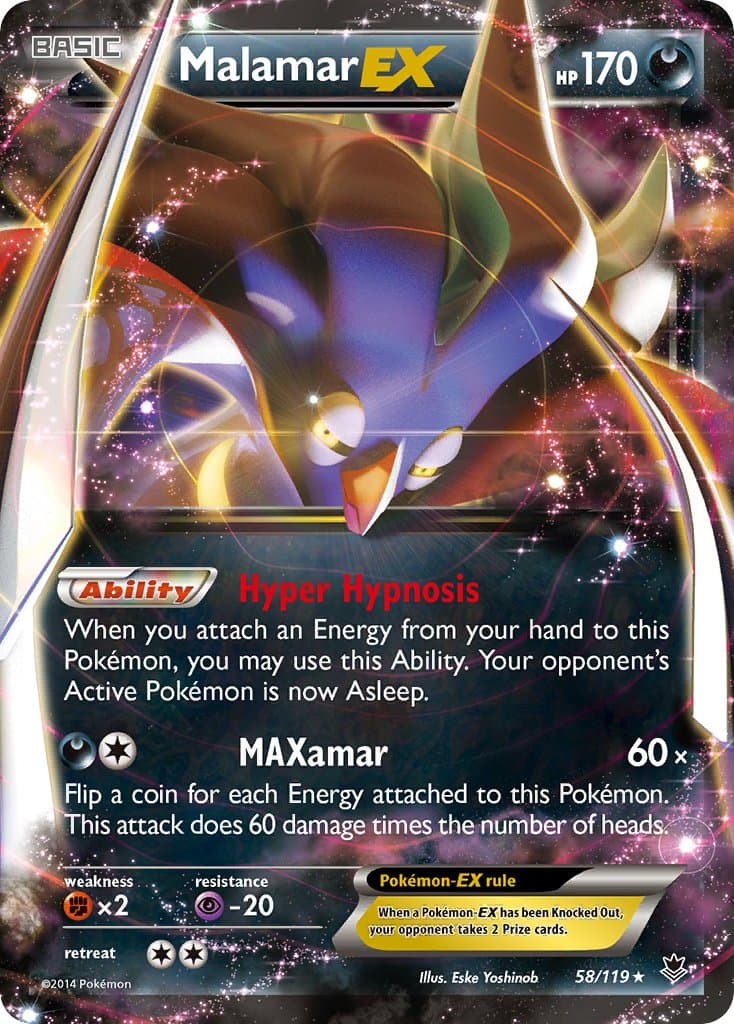 Malamar Ex — Phantom Forces Pokémon card