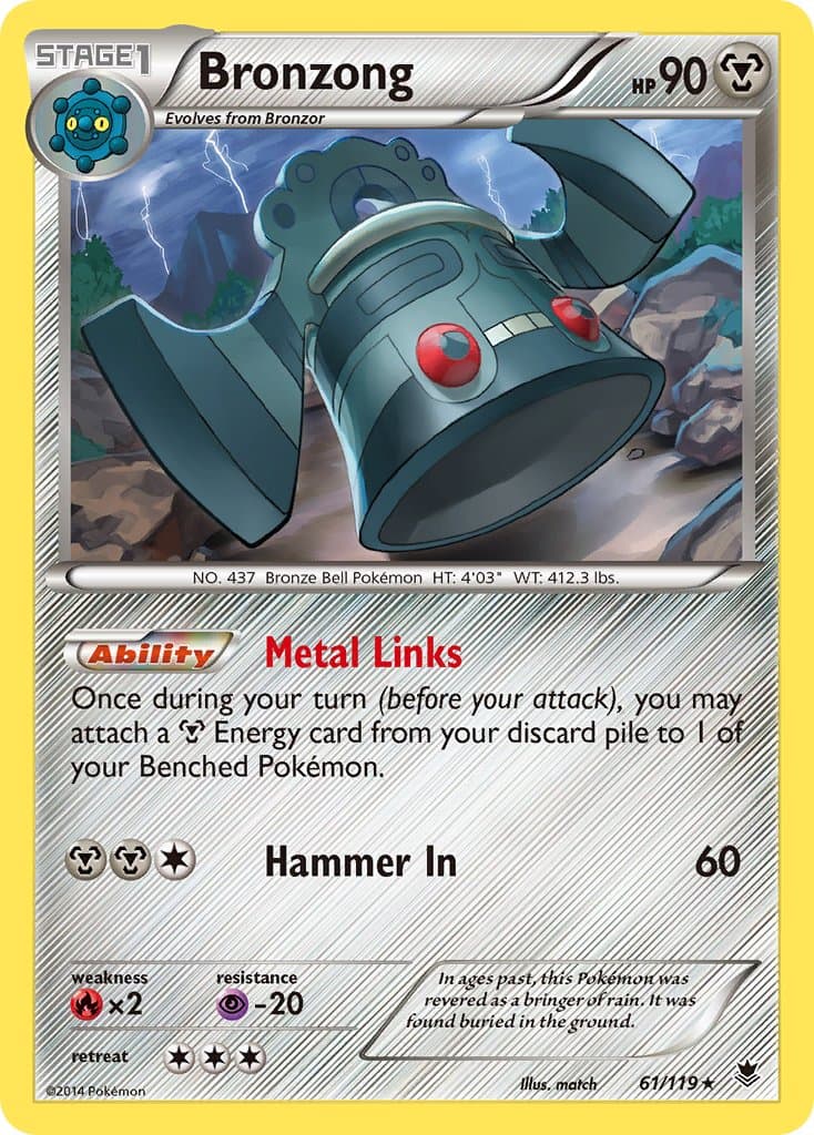 Bronzong — Phantom Forces Pokémon card