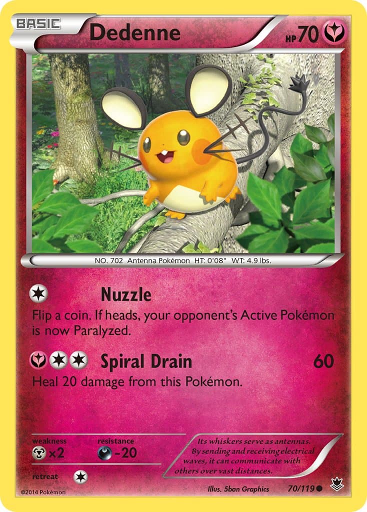 Dedenne — Phantom Forces Pokémon card