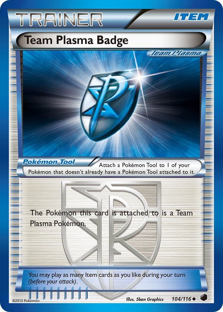 Team Plasma Badge — Plasma Freeze Pokémon card